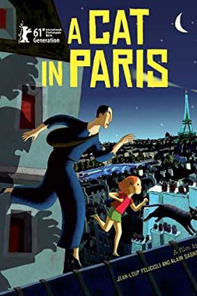 A Cat in Paris 2010 movie poster - watch and download free
